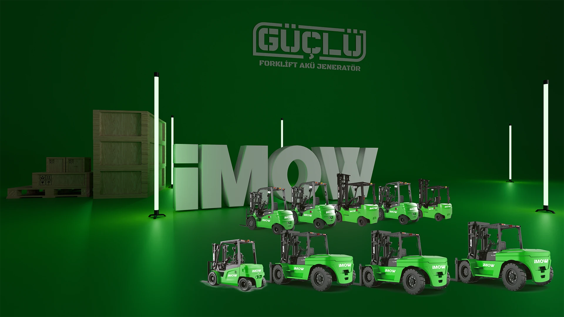 iMOW lityum-iyon forkliftler - yüksek kapasite, çevre dostu enerji verimliliği.